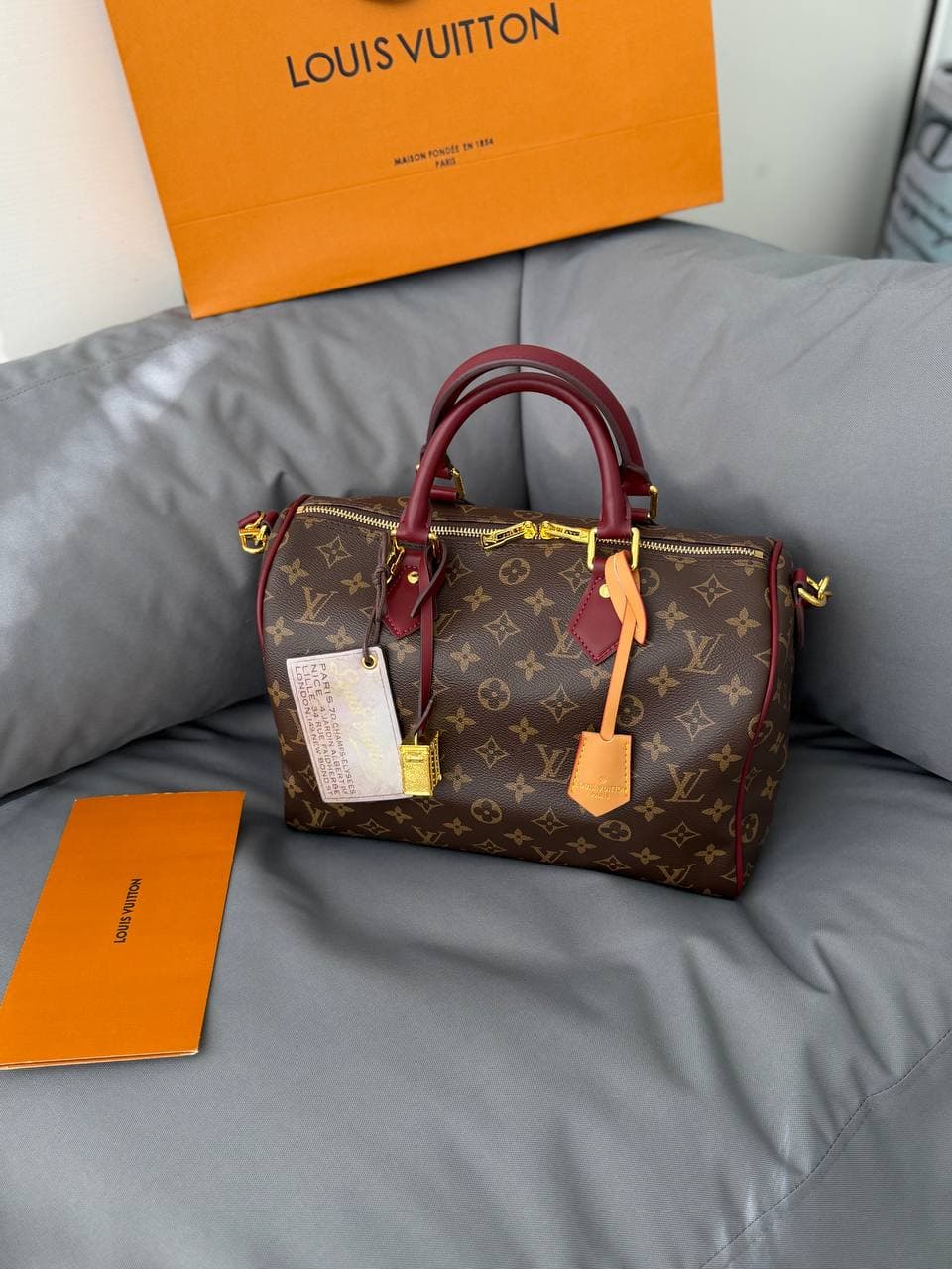 Louis Vuitton Speedy 30 бордо